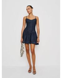 Reformation - Lottie Denim Mini Dress - Lyst