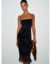 Reformation - Maribel Dress Burnout Velvet 0 - Lyst