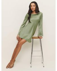Reformation - Pike Satin Dress - Lyst