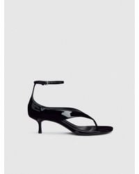Reformation - Stef Heeled Sandal Patent - Lyst