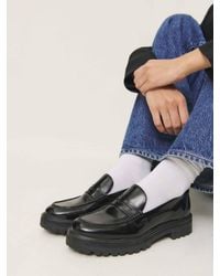Reformation - Agathea Chunky Loafer Leather - Lyst