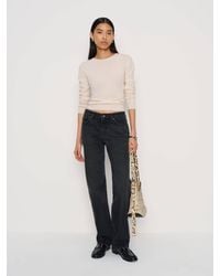 Reformation - Charlee Low Rise Straight Leg Jeans Denim - Lyst
