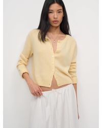 Reformation - Clara Cashmere Crew Cardigan - Lyst