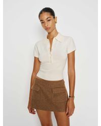 Reformation - Calloway Low Rise Skort Check 0 - Lyst