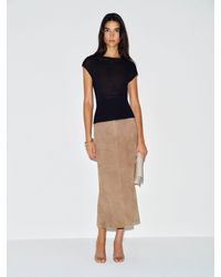 Reformation - Rhiannon Sheer Alpaca Sweater Top - Lyst