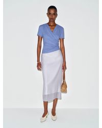 Reformation - Larah Knit Top Neptune - Lyst