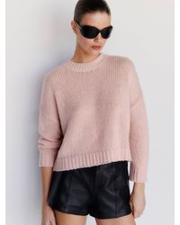 Reformation - Cleo Cashmere Cropped Crew Sweater - Lyst
