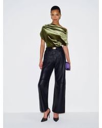 Reformation - Iris Knit Top Velvet - Lyst