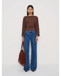 Reformation - Avery Long Sleeve Knit Top - Lyst