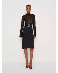 Reformation - Nell Knit Top Lace - Lyst