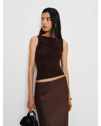 Reformation - Rosie Knit Top Dark - Lyst