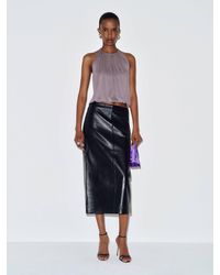 Reformation - Veda Cole Low Waist Leather Maxi Skirt 0 - Lyst