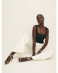 Reformation - Georgia Kitten Heeled Sandal - Lyst