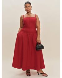 Reformation - Katarin Linen Dress Es - Lyst