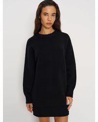 Reformation Isabelle Regenerative Wool Embroidered Sweater Dress in Natural  | Lyst