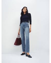 Reformation - Cynthia High Rise Straight Cropped Jeans - Lyst