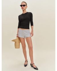 Reformation - June Low Rise Linen Short - Lyst