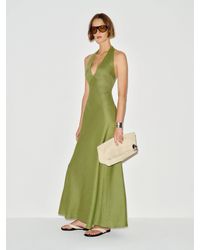 Reformation - Delilah Linen Dress Bean 0 - Lyst