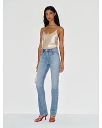 Reformation - Donny Stretch High Rise Slim Jeans - Lyst