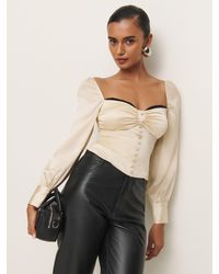 Reformation - Chiara Silk Top - Lyst