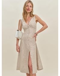 Reformation - Sebastien Linen Dress - Lyst