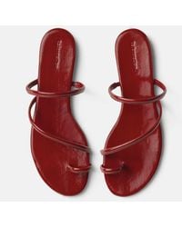 Reformation - Ludo Toe Ring Strappy Flat Sandal 5 - Lyst