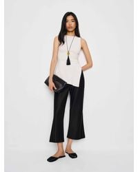Reformation - Gale Satin Mid Rise Capri Pant - Lyst