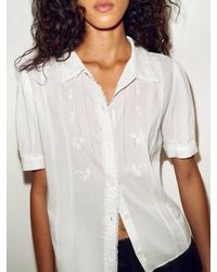 Reformation - Audrey Top Lace - Lyst