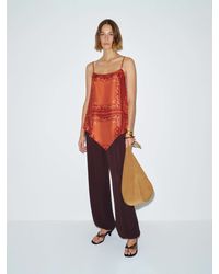 Reformation - Esme Silk Twill Top - Lyst