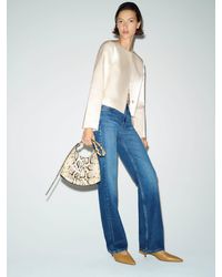 Reformation - Stella Cropped Satin Jacket - Lyst