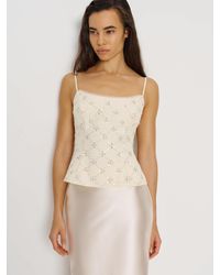 Reformation - Genevieve Top Sparkle Lace 10 - Lyst