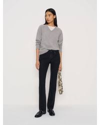 Reformation - Jade Low Rise Slim Leg Jeans Denim - Lyst