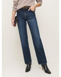 Reformation - Abby Low Rise Straight Jeans - Lyst