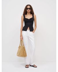 Reformation - Viola Linen Top - Lyst