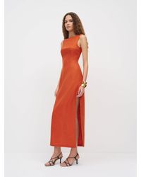 Reformation - Alix Linen Dress 0 - Lyst