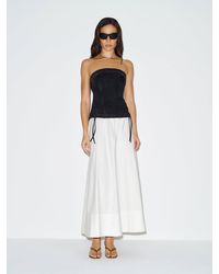 Reformation - Gabbriette Stretch Denim Top 0 - Lyst