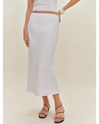 Reformation - Layla Linen Skirt - Lyst