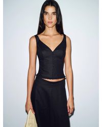Reformation - Flicka Linen Top - Lyst