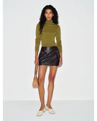 Reformation - Veda Micah Leather Skirt 0 - Lyst