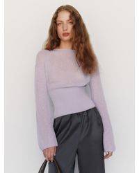 Reformation - Soren Sheer Alpaca Sweater Top - Lyst