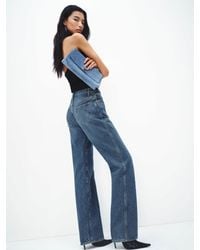 Reformation - Val 90S Mid Rise Straight Jeans Denim - Lyst