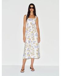 Reformation - Everett Linen Dress 0 - Lyst