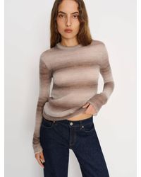 Reformation - Alice Sheer Alpaca Crew Sweater - Lyst