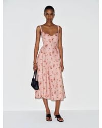 Reformation - Birdie Linen Dress 0 - Lyst