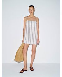 Reformation Aubree Linen Dress in Yellow | Lyst