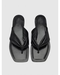 Reformation - Larsen Thong Sandal Leather - Lyst