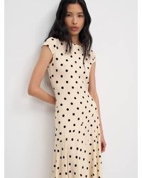 Reformation Beau Knit Dress in Blue | Lyst