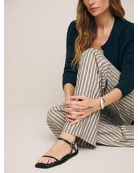 Reformation - Lake Flat Sandal Leather 5 - Lyst