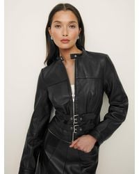 Reformation - Veda Liberty Leather Jacket - Lyst
