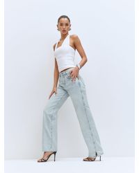 Reformation - Val 90S Mid Rise Straight Jeans - Lyst